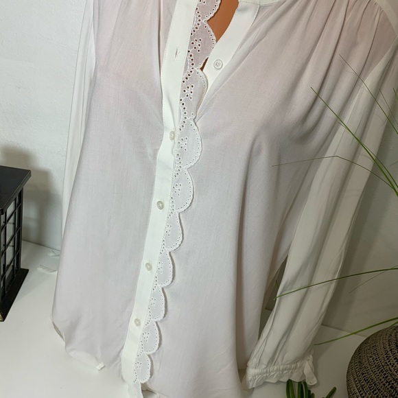 🚫SOLD🚫LOFT BUTTON DOWN LONG SLEEVE TOP - Picture 7 of 7